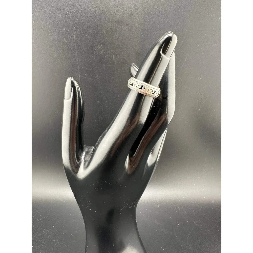 Sterling Silver 925 Celtic Knot Band Ring 051 (48)
